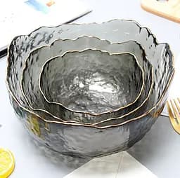 Салатник Glass 18457 20 см чорний - мініатюра 2