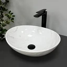 Умивальник VBI Parma marble nature glossY накладний VBI-011007, Мармур - мініатюра 2