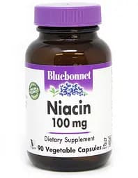 Вітаміни та мінерали Bluebonnet Nutrition Niacin 100 mg, 90 вегакапсул