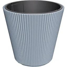  Кашпо для квітів Prosperplast Milly круглий конус 400 мм світло-сірий