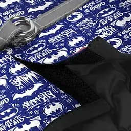 Шлея для собак м'яка Waudog Clothes, з QR паспортом, Бетмен біло-блакитний, XS4, 36-39х26-28 см - мініатюра 3