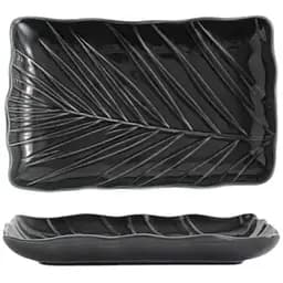 Блюдо Limited Edition Leaf Black прямокутне 24.5х17 см (B010786)