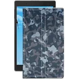 Чехол StatusCASE из экокожи для планшета Lenovo Tab 4 7 Essential TB-7304f Хаки-синий