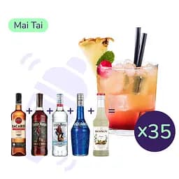 Коктейль Mai Tai (набір інгредієнтів) х35 на основі Captain Morgan