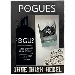 Набор Виски The Pogues Blended Irish Whiskey 40%, 0.7 л + стакан 290 мл в подарочной упаковке
