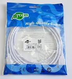 Кабель Atcom USB - USB Type-B V 2.0 (M/M), 1.8 м, феррит, белый пакет (3795)