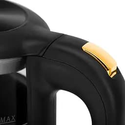 Електрочайник Adler AD 1305 black gold 1850-2200Вт/1.7л/скло/встановлення температури/(AD1305BG) - мініатюра 6