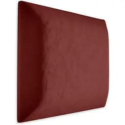 Стінова панель, оксамитове узголів'я ліжка, червона 30*30*4 см