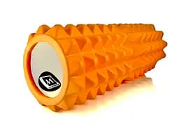 Массажный ролик EasyFit Grid Roller 33 см v.1.2 Оранжевый (EF-2022-OR)