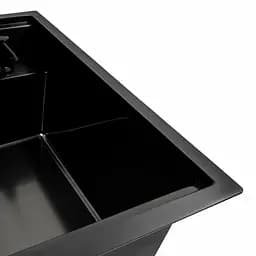 Кухонна мийка CM 50x50 прихована PVD чорна Platinum Handmade, Чорний - мініатюра 5