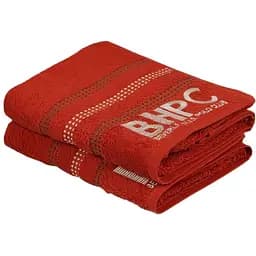 Набір рушників Beverly Hills Polo Club 355BHP1263 Botanik 90х50 см червоний 2 шт. (svt-2000022228848)