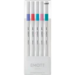Набор лайнеров Uni Emott Fine Line Candy Pop Color 0.4 мм 5 цветов (PEM-SY/5C.05CPC)