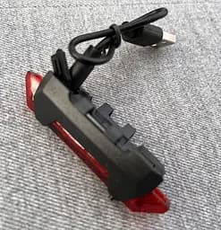 Габаритный аккумуляторный фонарь мигалка DC-918 вело фара задняя велосипедная красный свет 4 режима