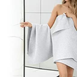 Рушник вафельний Cosas Snow Greek Waffle 115х150 см (Towel_01Snow_GreekWaffle_115x150) - мініатюра 6