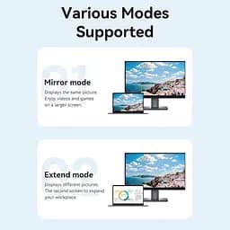 Кабель Vention Mini DP Male to VGA Male HD Cable 1M Black (HFDBF) - мініатюра 7