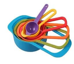 Набір пластикових мірних ложок 6 шт., Kitchen Master 84104 - мініатюра 2