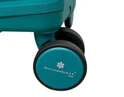 Валіза большой Snowball 37103 полипропилен L Бирюзовый - мініатюра 9