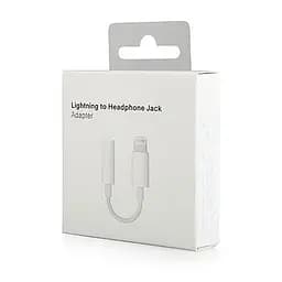 Перехідник Apple LightningTRRS 3.5 F 0.1 м білий працює без блютузу - мініатюра 2