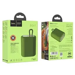 Портативна акустика Hoco Uno sports BT speaker IPX5 BS47 зелена - мініатюра 3