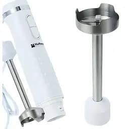 Блендер занурювальний Hoffmans HM-8036 нержавіюча сталь 2 швидкості 1000 Вт Білий