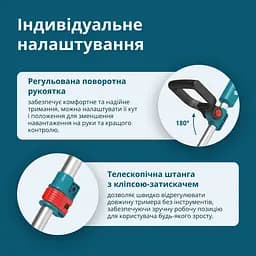 Konner & Sohnen Тримір садовий аккумуляторний Konner&Sohnen KS CST-20V 20В літій-іонна 8000об/хв 2.8кг без АКБ за ЗП - мініатюра 6
