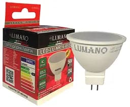 Лампа LED MR16 5W цоколь GU5.3 4000K 450Lm LU-MR16-05534 TM LUMANO