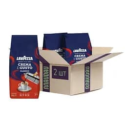 Набір кави в зернах Lavazza Crema E Gusto Classico 1 кг х 2 шт.