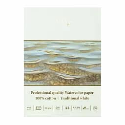 Склейка для акварелі PRO CREATE А4 300г/м2 10л білий папір SM-LT Art