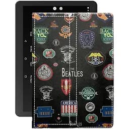 Чохол StatusCASE з екошкіри для планшету Pixus Ride 9.6 Бітлз