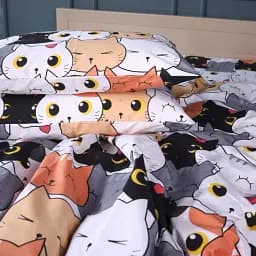 Комплект постільної білизни MirSon Ranforce Elite Funny Cat Сімейний (2200011042084) - мініатюра 4