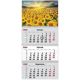 Календар настінний Axent UA 1 квартальний 2026 рік (8803-26-19-A)