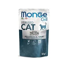 MONGE CAT GRILL Sterilised із фореллю для стерилізованих кішок 85 гр