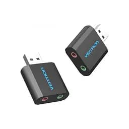 Зовнішня звукова карта Vention USB External Sound Card (VAB-S17-B) адаптер - мініатюра 2