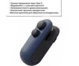 Запаювач пакетів 2-в-1 з різаком, акумуляторний, чорно-синій - мініатюра 5