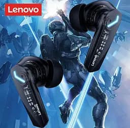 Бездротові Bluetooth 5.3 навушники з мікрофоном Lenovo GM-2 Pro ThinkPlus Black - мініатюра 5