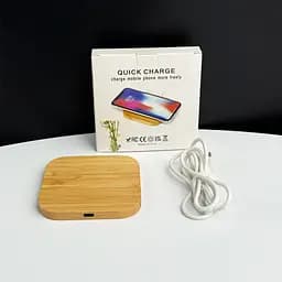 Бездротовий зарядний пристрій NN Q-8 15W wooden - мініатюра 2