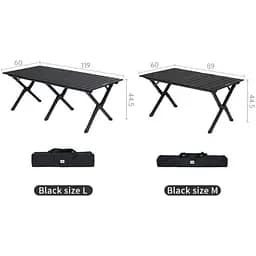 Складаний стіл Naturehike Star Jane T01 CNK2550JJ018, 89х60 см, вуглецева сталь, бежевий - мініатюра 2