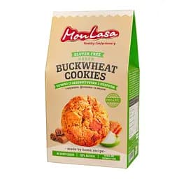 Печиво MonLasa із зеленої гречки з яблуком 120 г