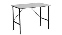Стол письменный Line Тайм Ferrum-decor 750x1000x600 Черный металл ДСП Белое 16 мм (FRD-104871)