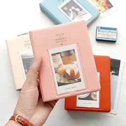 Фотоальбом для Fujifilm Instax Mini 64 фото Альбом для Mini (8, 9, 12, 11, 40, 99, evo, link), рожевий  - мініатюра 7