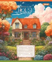 Набір зошитів 1 Вересня House colorful А5 в лінійку 48 аркушів 10 шт. (767116) - мініатюра 6