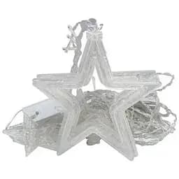 Гирлянда штора Bambi Звезды 120 L 3 х 1 м USB+батарейка синяя (ZABI-8 USB)