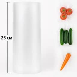Вакуумні пакети для вакуумного пакувальника харчових продуктів, рулон 25 х 500 см Прозорий 87991 - мініатюра 6