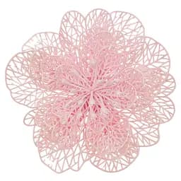 Ялинкова іграшка MIS LT Квітка новорічна велика 17х17х5 см рожевий