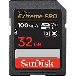 Карта пам'яті SanDisk 32GB SD class 10 UHS-I U3 V30 Extreme PRO (SDSDXXO-032G-GN4IN)