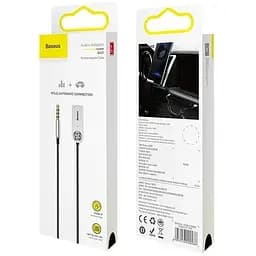 FM модулятор Baseus Bluetooth Audio Adapter AUX/USB with mic (CABA01-01) Black (CABA01-01)