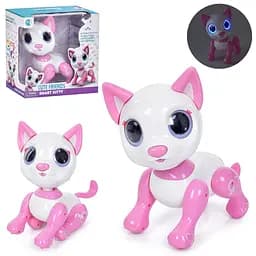 Интерактивная кошка, животное ходит, звук, свет, на батарейках, 23x11 см, 8310