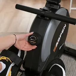 Гребний тренажер Hop-Sport HS-080R Aspen магнітний чорно-золотистий - мініатюра 9