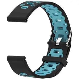 Спортивный ремешок Primo Perfor Classic для Garmin Vivoactive 3/ Vivomove HR/ Forerunner 245/645 Black Blue