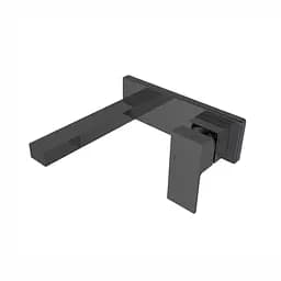 Смеситель для умывальника настенный Imprese Karlov 25 мм black matt f03507610AC Черный матовый